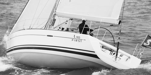 Beneteau First 40: you’re going to be seeing a lot of her transom on the race course, but with all the rail crew smiling back at you.   © Vicsail - copyright http://www.vicsail.com